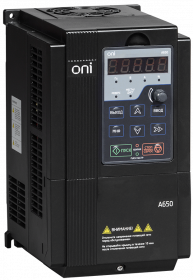 Преобразователь частоты A650 380В 3Ф 2,2кВт 5,5А со встроенным тормозным модулем ONI
